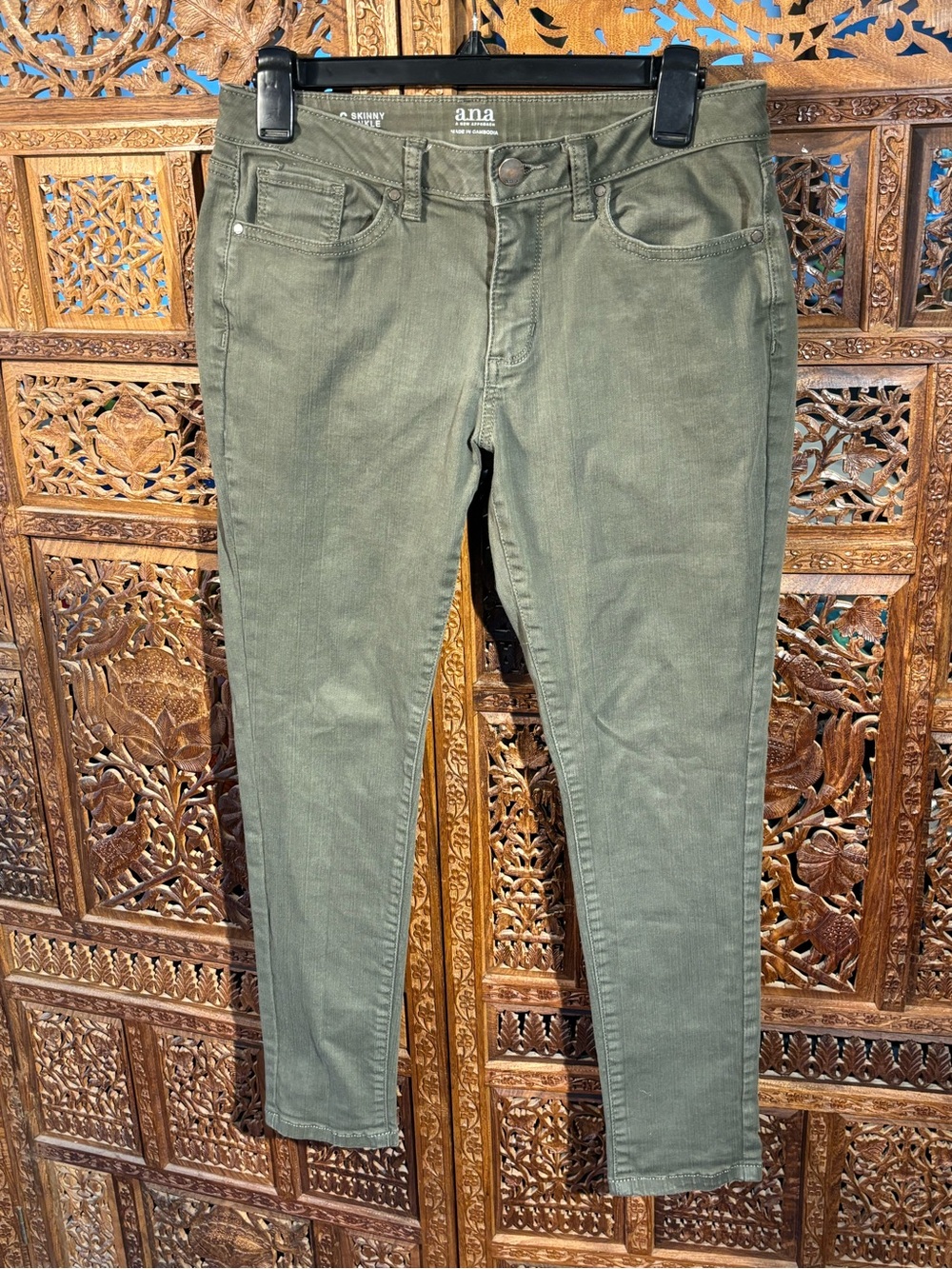 a.n.a Olive Skinny Jeans - Slim Fit